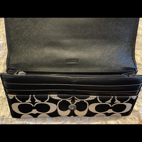 Genuine Coach Signature Wallet black and grey - Picture 11 of 14